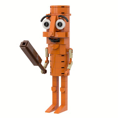 Brainrot Building Block Model - Wooden Stick People Brick Toys