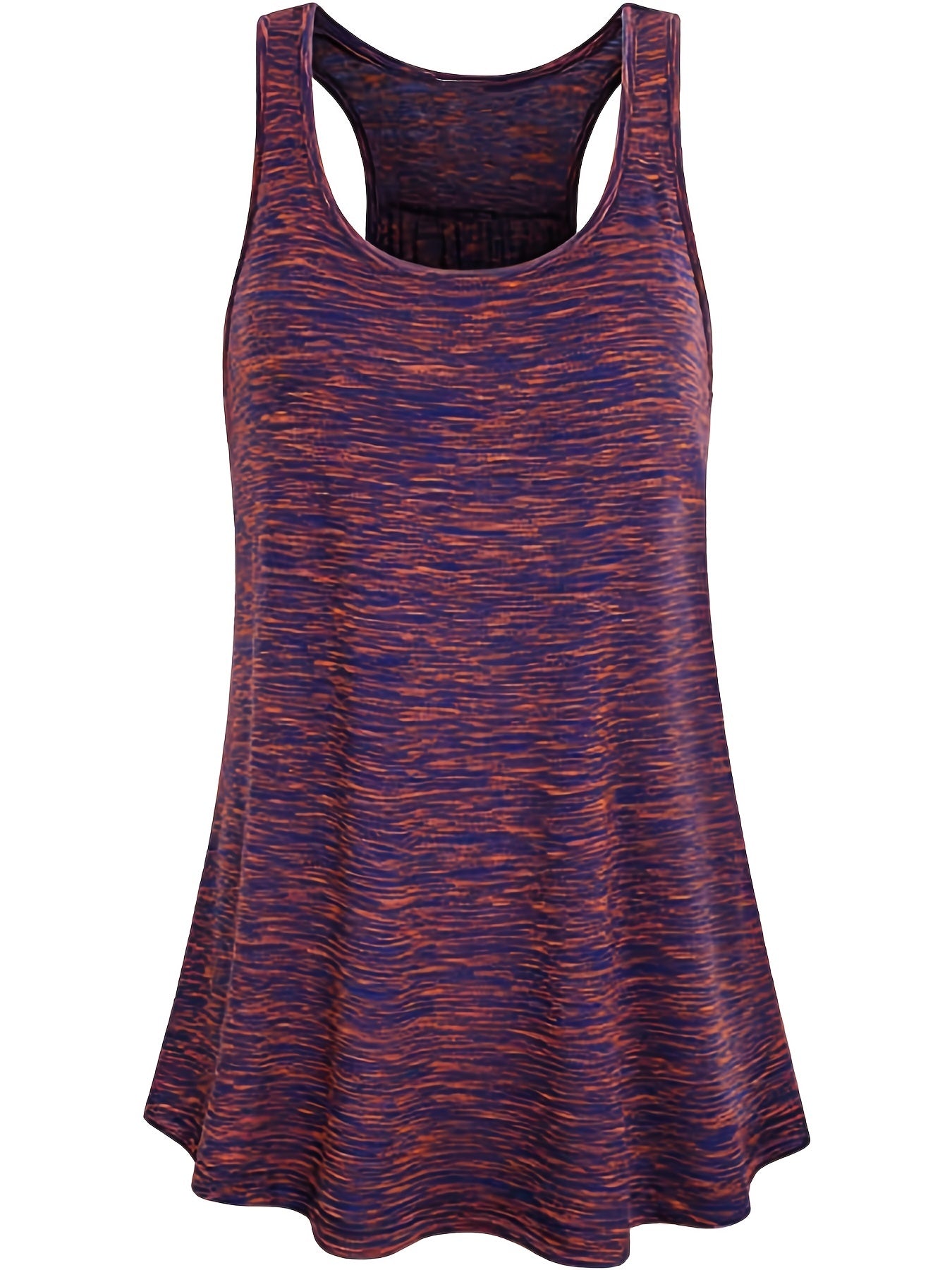 Solid Wide Strap Tank Tops Women's Plus Round Neck Basic Tank Tops