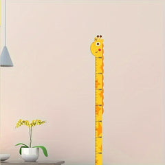 Cartoon Animal Print Height Chart Wall Decal PVC Growth Measuring Stick