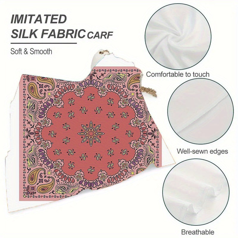 Customizable Personalized Scarf for Women and Men Soft Polyester Fiber