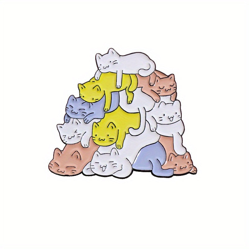 Cute Cat Brooch for Girls Clothing and Bags
