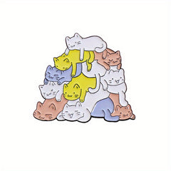 Cute Cat Brooch for Girls Clothing and Bags