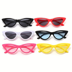 UV400 Candy Sunglasses Triangle Cat Eye Sunglasses for Girls