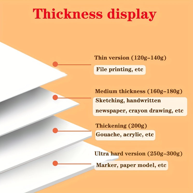 10pcs 20pcs 300g A3 A4 Dutch Cardboard for Painting Mark Pen Art Paper