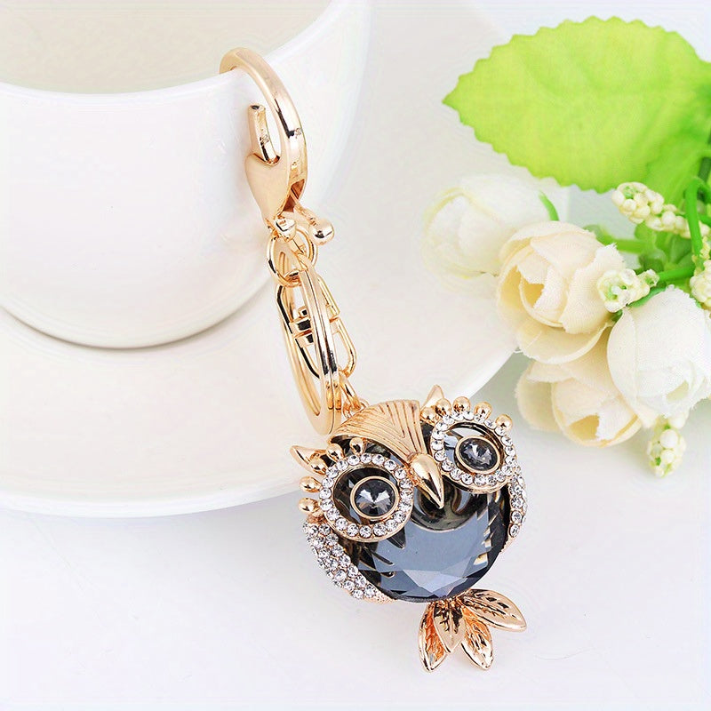 Creative Owl Car Keychain Bag Ornament Small Gift Pendant