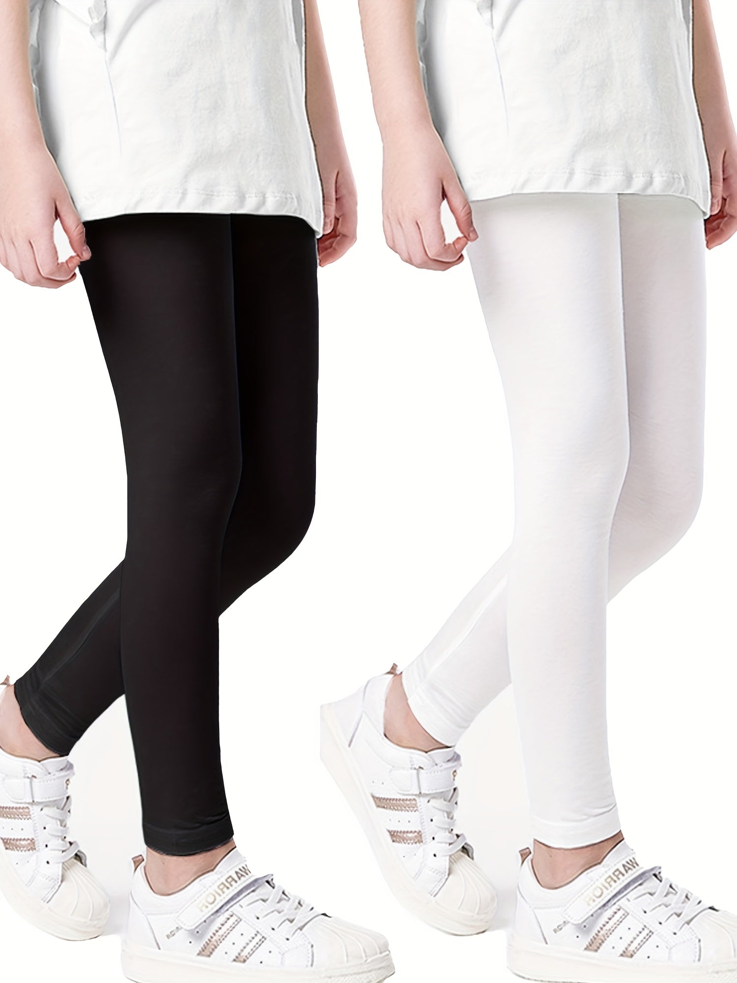 Girls Stretch Athletic Leggings High Waist Yoga Pants Kids Spring Clothes