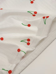 Cherry Print Pajama Set Cami Top & Shorts