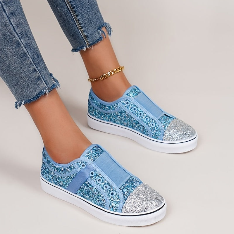 Sequins Decor Slip On Sneakers for Women