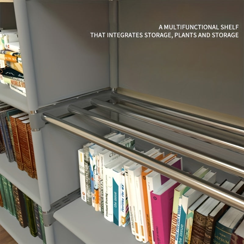 3-Layer Bookshelf Storage Rack Waterproof Utility Stand