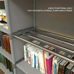 3-Layer Bookshelf Storage Rack Waterproof Utility Stand