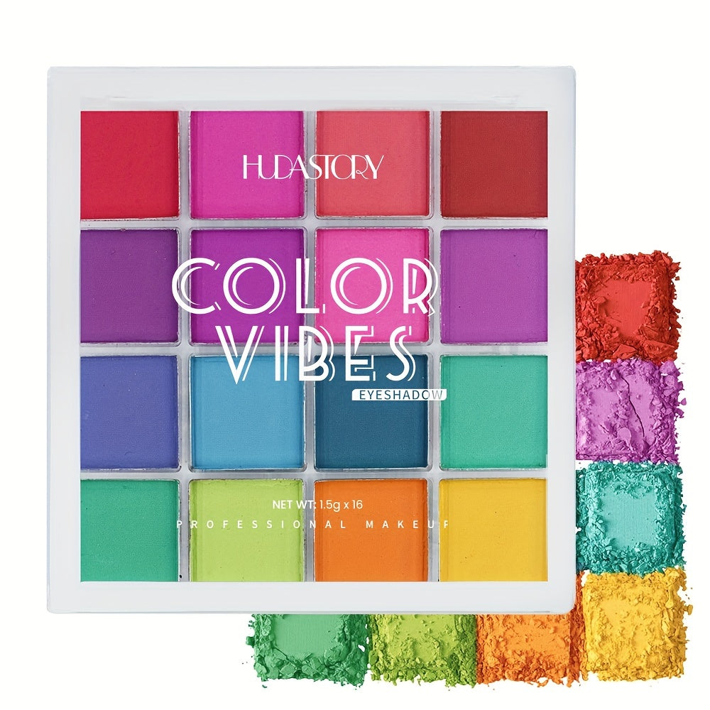 16 Color Eyeshadow Palette Shimmer Matte Finish Halloween Makeup