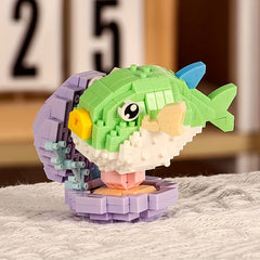 Ocean Fish Building Blocks DIY Educational Toy for Valentine's Day