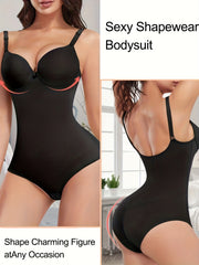 Tummy Control Bodysuit Slimming Compression Slip Body Shaper
