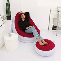 Inflatable Cushion Sofa Air Lounge Chair Bed Lazy Person Chair