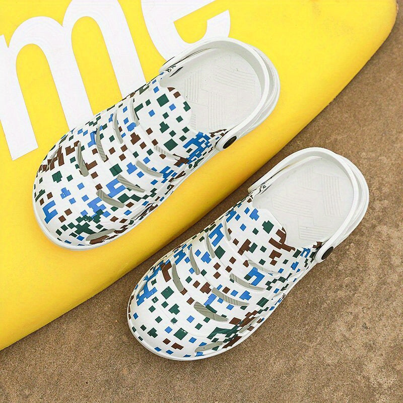 Unisex Camouflage Lightweight Clogs Non Slip Garden Shoes