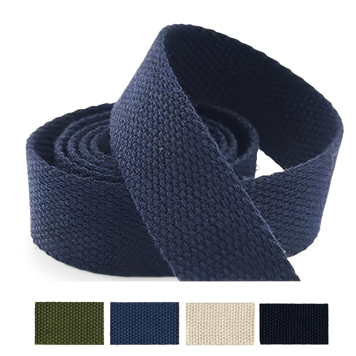 10M x 2.5cm Heavy Cotton Webbing Roll DIY Craft Backpack Parts