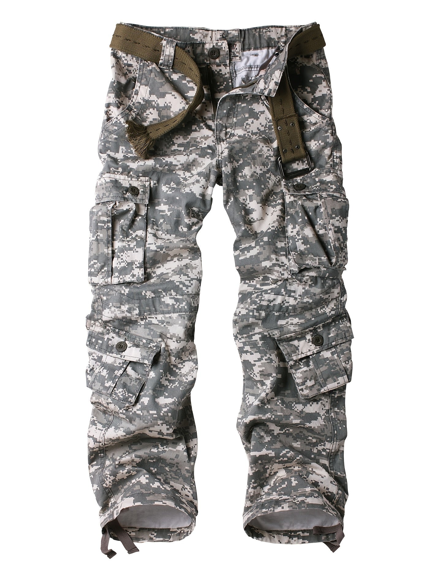 Men's Camo Cargo Pants with Pockets