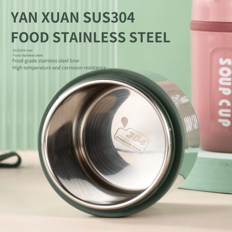 304 Stainless Steel Vacuum Cup Leak Proof for School Office Picnic Travel