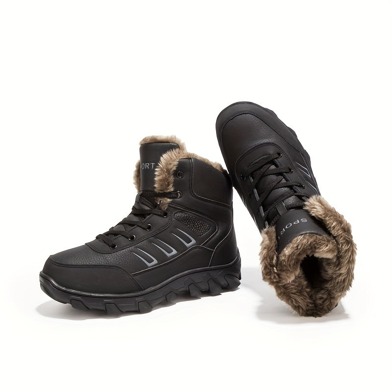 Men's Winter Snow Boots Waterproof Insulated Warm Outdoor Ankle Boots