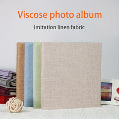 Linen Cover 25.4 cm Adhesive Photo Album 20 Pages