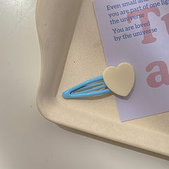 Colorful Heart Shape Hair Clip Sweet Headwear