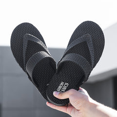 Men's Plaid Quick Dry Non slip Flip flops For Pool