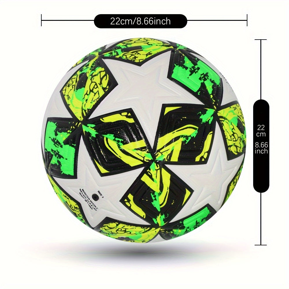 1PC Standard Size 5 Soccer Ball Indoor Outdoor Game Competition Training Inflata