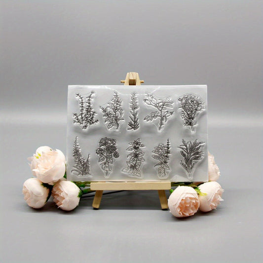 Plant DIY Silicone Clear Stamp for Scrapbooking Crafts