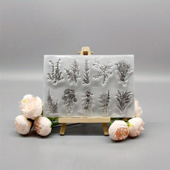 Plant DIY Silicone Clear Stamp for Scrapbooking Crafts