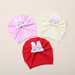 Rabbit & Bowknot Baby Turban Hat Head Wrap - Boys Girls