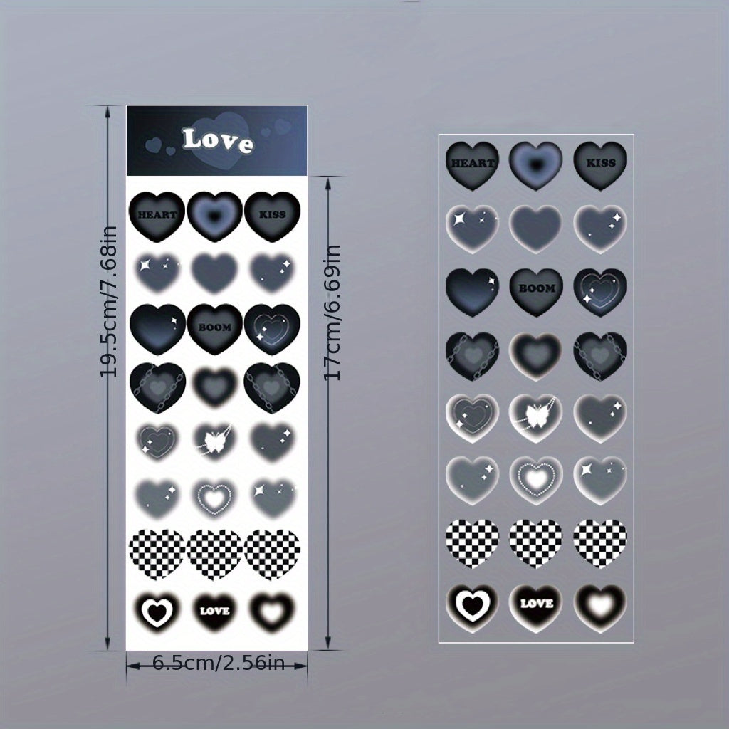 Love Transparent Sticker Journal Notebook Special Decorative Material