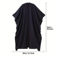 Women's Large Knitted Shawl Warm Cloak Outdoor