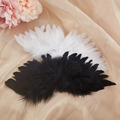 DIY Mini Feather Angel Wing for BJD Doll Clothes 1/6 1/4 1/3 Newborn Props