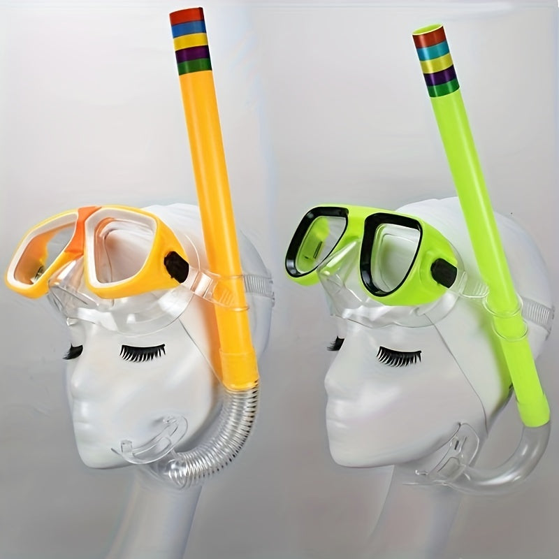 Large Frame Swimming Glasses Snorkel Mask Diving Mask With Breathing Tube