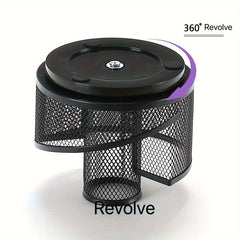 Rotating Pen Holder Mesh Makeup Brush Storage Office Desktop Stationery