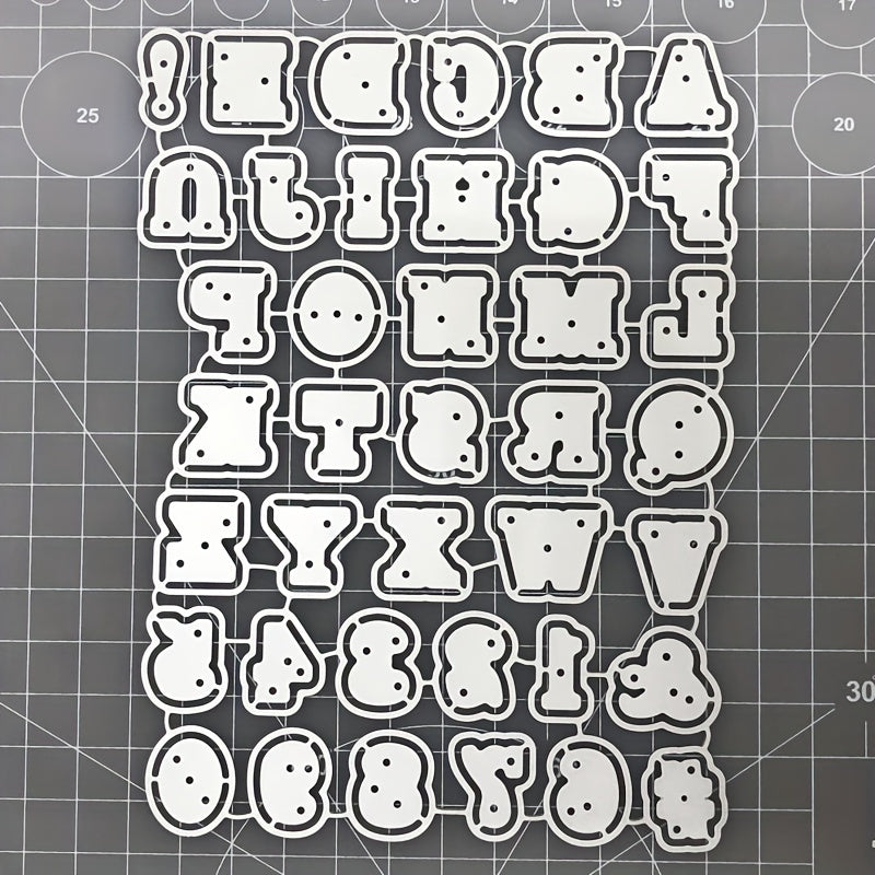 Metal Embossing Scissors Cutting Mold - Letter & Number Die DIY