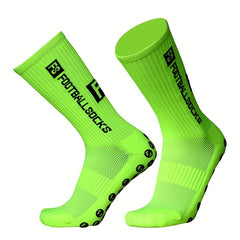 Anti Slip Silicone Football Socks - Secure Suction Grip - Enhance Performance