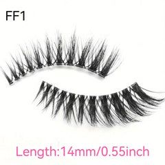 3 Pairs 3D Transparent False Eyelashes Multiple Styles Natural Look