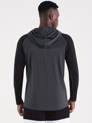 Men's Fast Drying Long Sleeve Hoodie for Sports