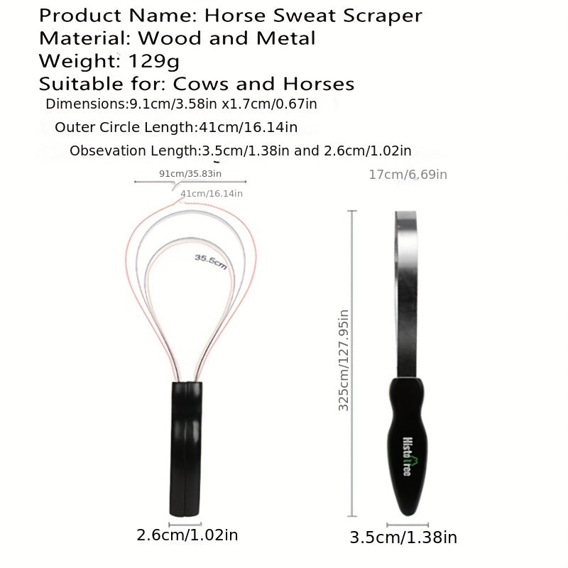 Non Slip Horse Sweat Scraper for Cleaning