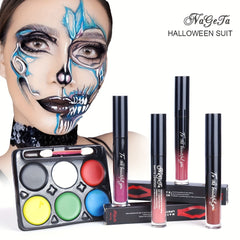 Halloween Series Makeup Set Lip Gloss Face Painting Set