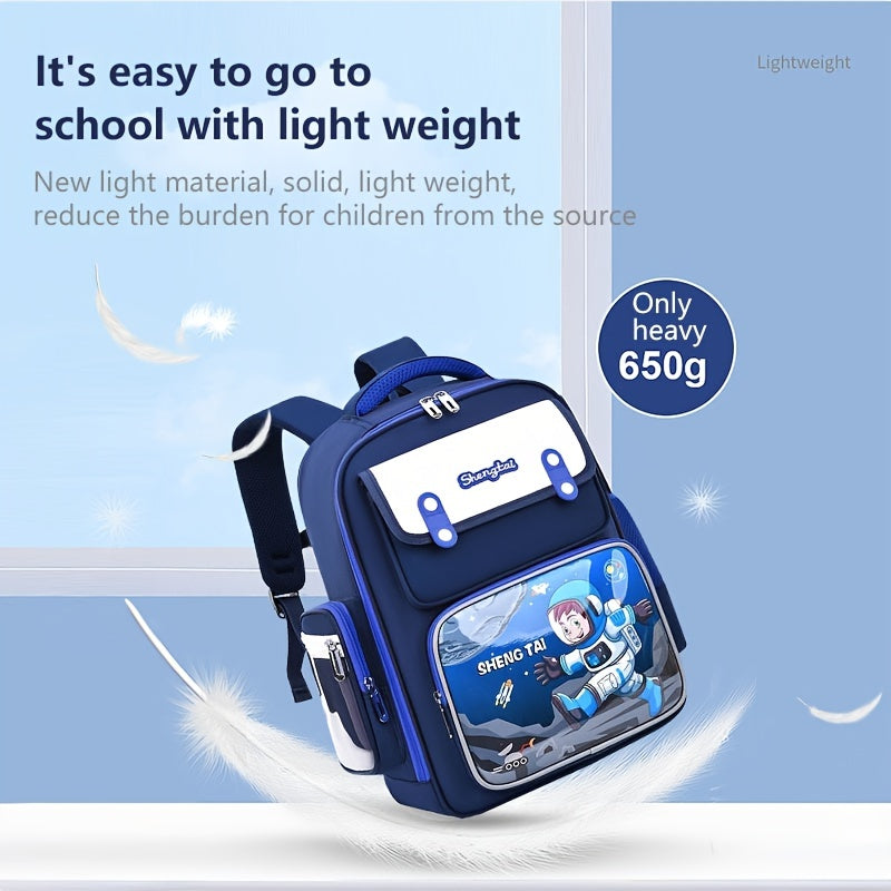 Kids Spine Protection Backpack Boys Girls Cartoon Elementary School Student Grad