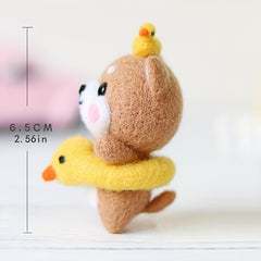 Needle Felting Kit: Wool, Needles, Mat, Instructions