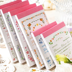 Rejuvenate Series Sticky Notes Flowers 30 Sheets Pack