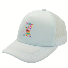 Mermaid Print Trucker Hat Candy Mesh Baseball Cap Lightweight Dad Hats