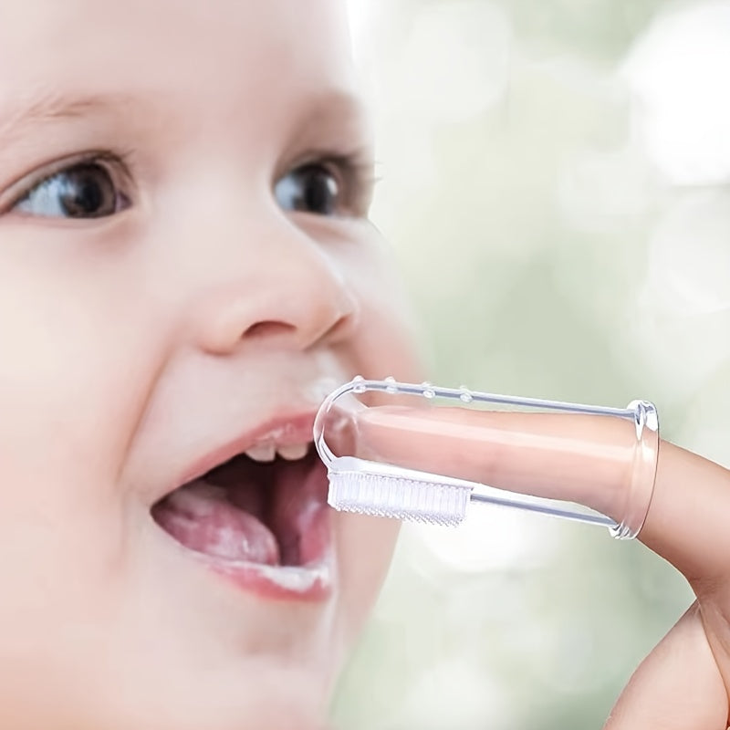Portable Baby Silicone Finger Brush for Oral Cleaning