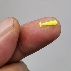 Mini Micro Bait Ultra Small Road Bait Spiral T Tail Bait Soft Worm Fly Hook
