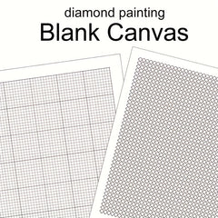 Diamond Painting Canvas with Clear Grid 30x30cm
