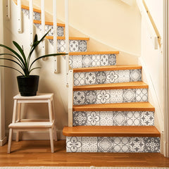 Moroccan Pattern Stair Sticker Self-adhesive Waterproof Wall Sticker