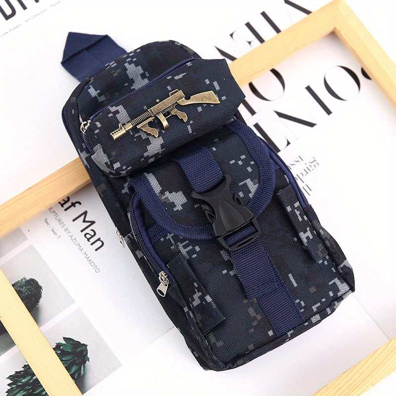 Camouflage Zipper Pencil Case Student Stationery Storage Box